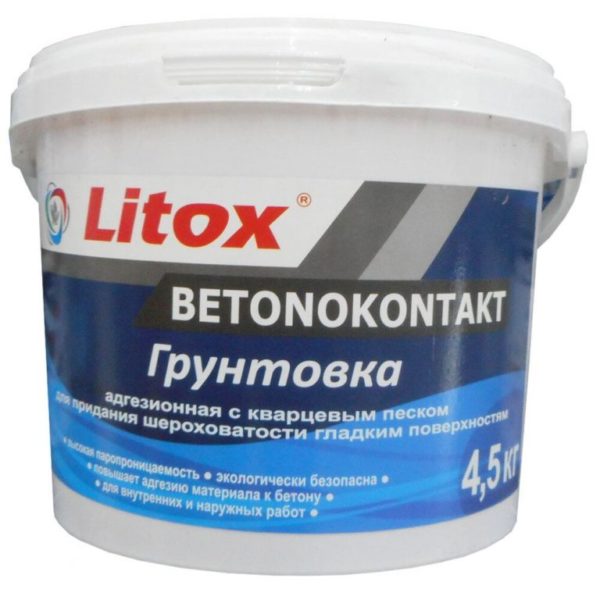 Литокс Грунтовка бетоноконтакт ULTRA 4,5кг