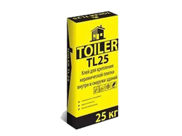 TOILER TL25 клей для крепления керамической плитки 25кг