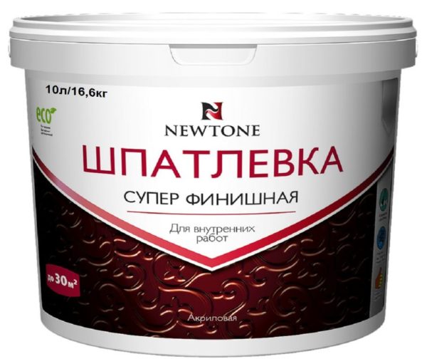 NEWTONE Шпатлевка супер финишная (16,6 кг, 10 л)