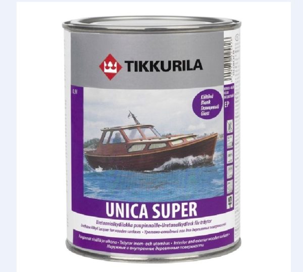 Алкидный лак Tikkurila Unica Super (Уника Супер), глянцевый 0,9 л