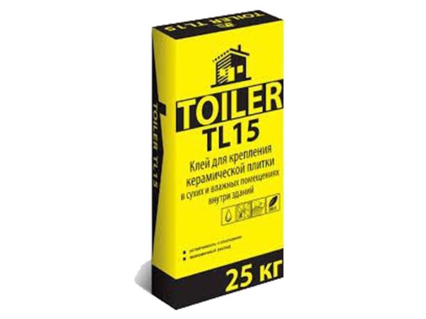 Клей для плитки TOILER TL15 25кг