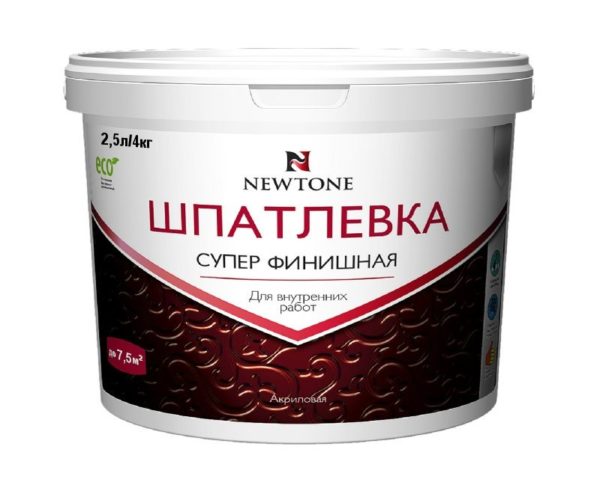 NEWTONE Шпатлевка супер финишная (4 кг, 2,5 л)