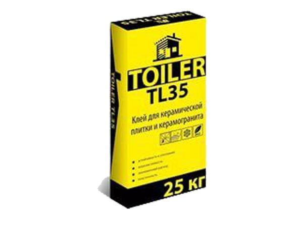 Toiler TL 35 Клей для керамической плитки и керамогранита 25 кг