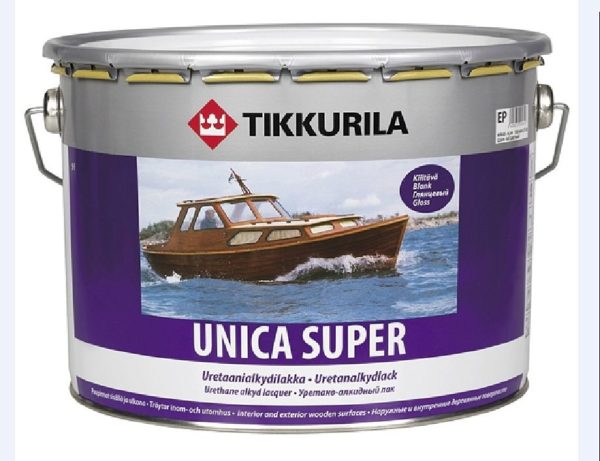 Алкидный лак Tikkurila Unica Super (Уника Супер), глянцевый 2,7 л