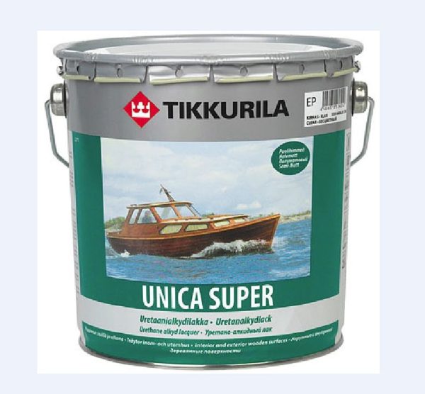 Алкидный лак Tikkurila Unica Super (Уника Супер), полу-матовый 2,7 л