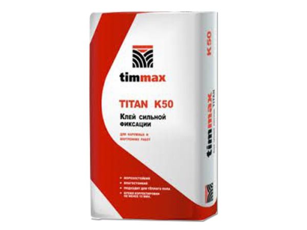 Клей сильной фиксации Timmax TITAN K-50 25кг