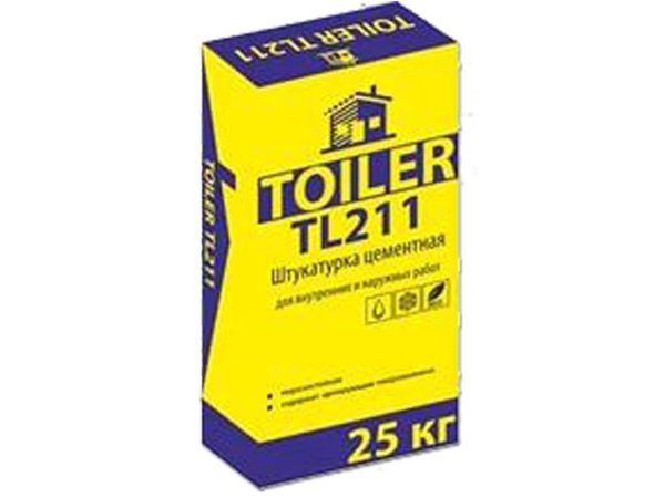 Toiler 211 Штукатурка цементная 25кг